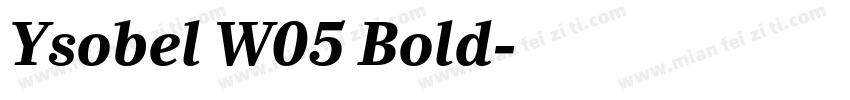 Ysobel W05 Bold字体转换